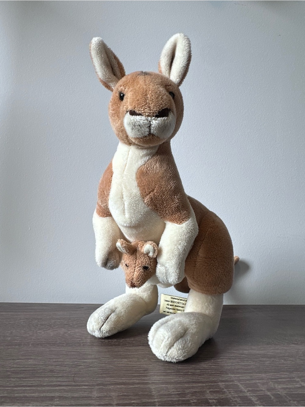 Bocchetta Plush Toy Kangaroo with Joey - Excellent Condition